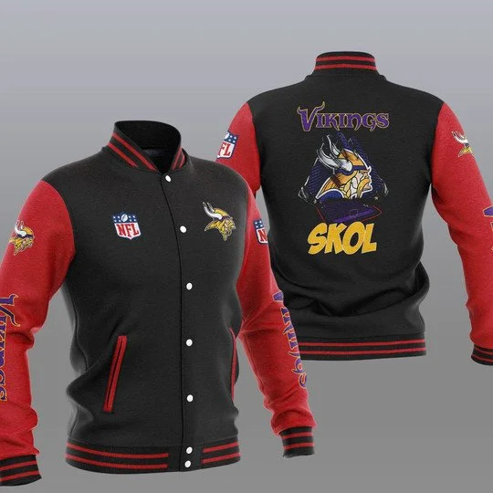 Minnesota Vikings Baseball Jacket IC70