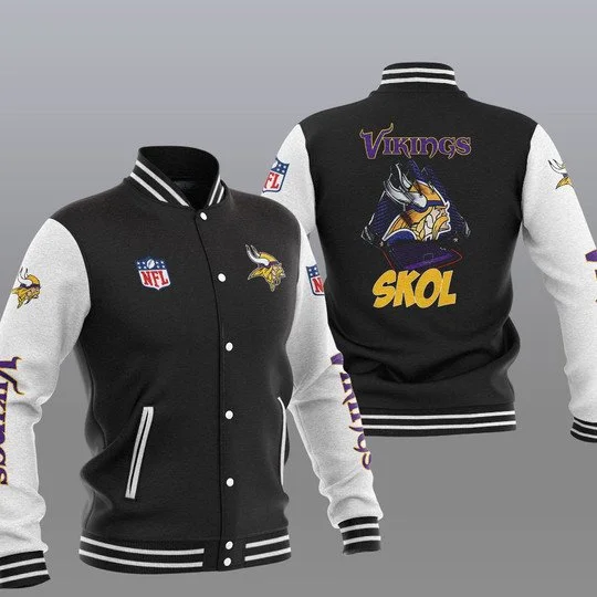 Minnesota Vikings Baseball Jacket  IX99