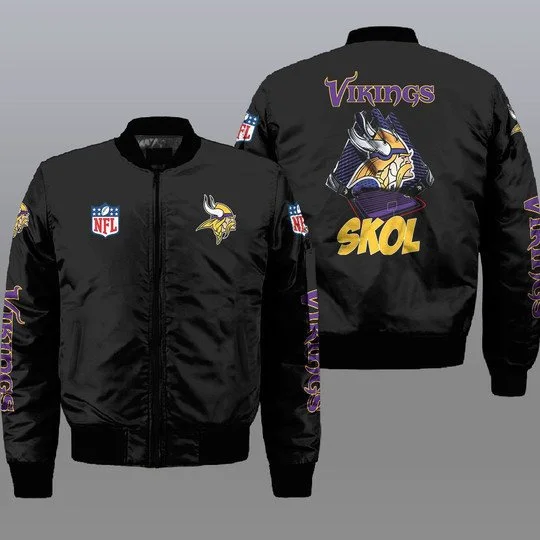 Minnesota Vikings Bomber Jacket Full Size RJ88
