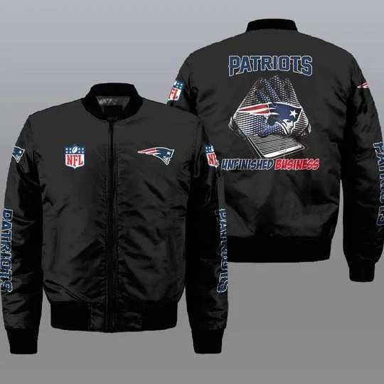 New England Patriots Bomber Jacket Full Size EJ19