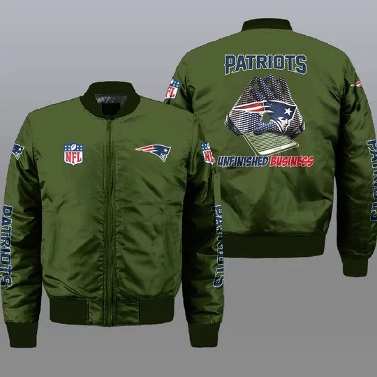 New England Patriots Bomber Jacket Full Size HT53