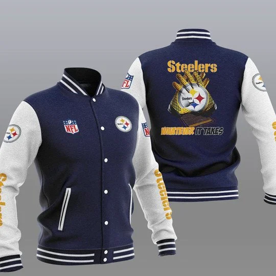 Pittsburgh Steelers Baseball Jacket KB77