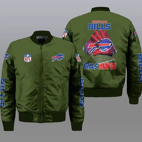 Buffalo Bills Bomber Jacket Full Size ZQ57