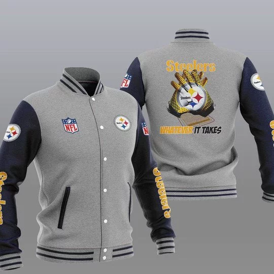 Pittsburgh Steelers Baseball Jacket CU10