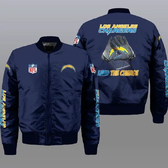 Los Angeles Chargers Bomber Jacket Full Size OD73