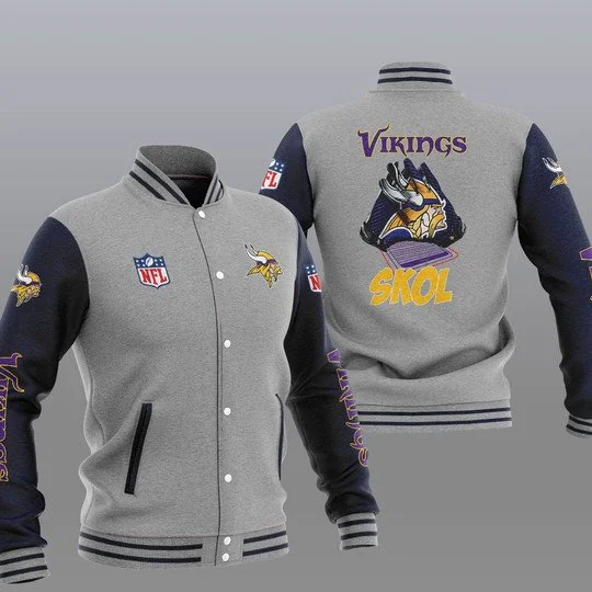 Minnesota Vikings Baseball Jacket MU26