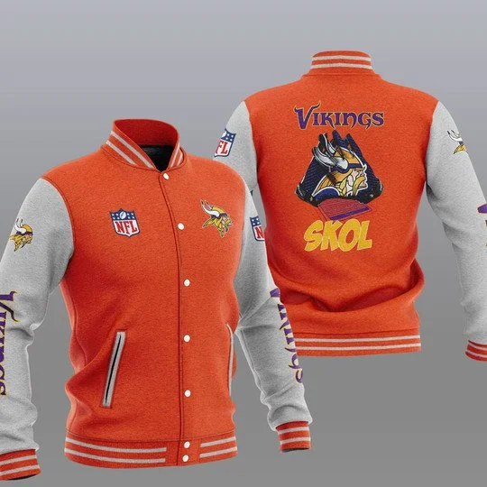 Minnesota Vikings Baseball Jacket FG67