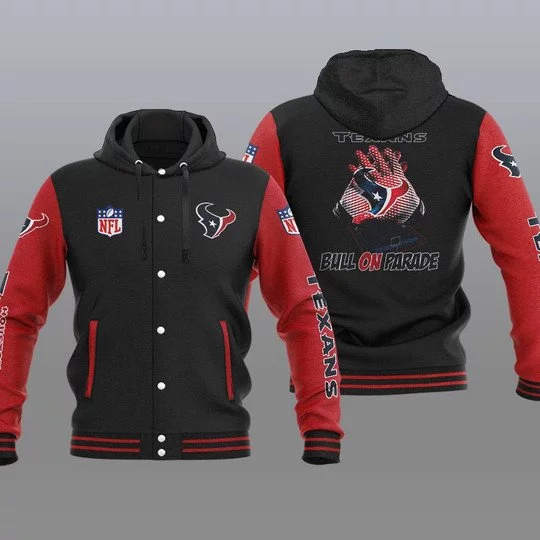 Houston Texans Baseball Jacket CU37 - Image 2