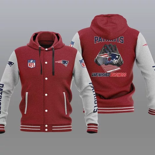 New England Patriots Baseball Jacket HM65 - Image 2