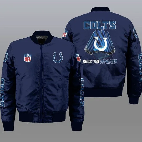 Indianapolis Colts Bomber Jacket Full Size ZE39