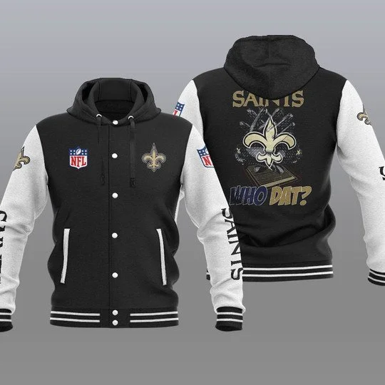 New Orleans Saints Baseball Jacket PN24 - Image 2
