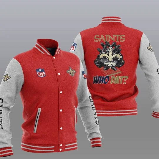 New Orleans Saints Baseball Jacket FJ33