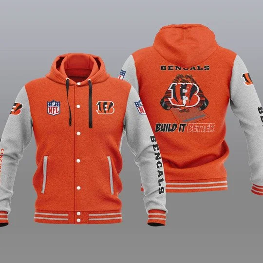Cincinnati Bengals Baseball Jacket IG53 - Image 2
