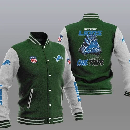 Detroit Lions Baseball Jacket NU63
