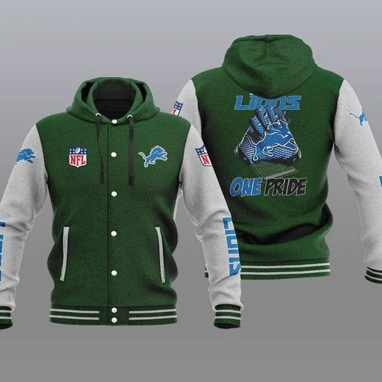 Detroit Lions Baseball Jacket NU63 - Image 2