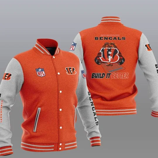 Cincinnati Bengals Baseball Jacket IG53