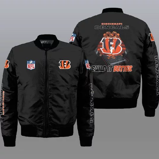 Cincinnati Bengals Bomber Jacket Full Size IE33