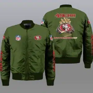 San Francisco 49ers Bomber Jacket Full Size PI88