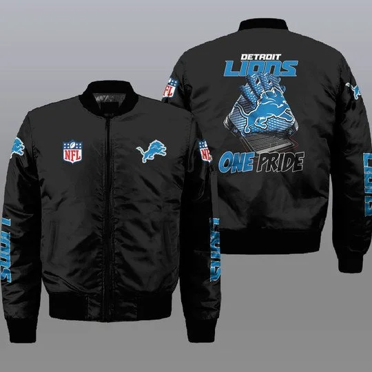 Detroit Lions Bomber Jacket Full Size OR37
