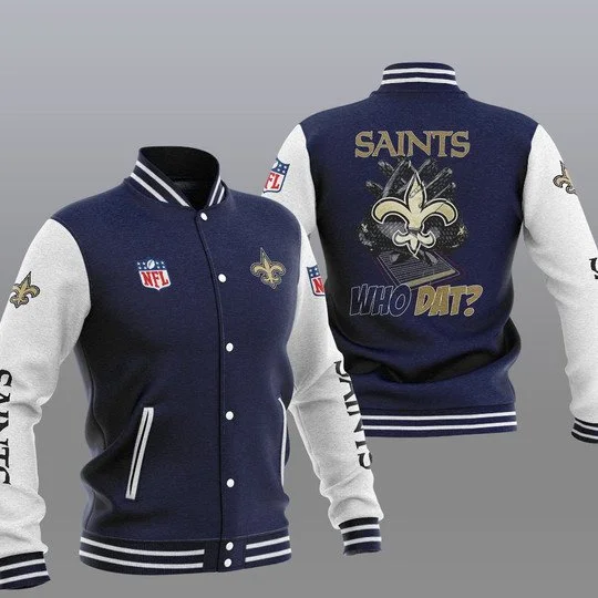 New Orleans Saints Baseball Jacket DL11