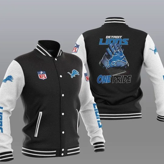 Detroit Lions Baseball Jacket RG70