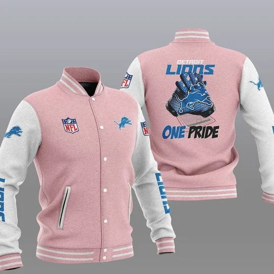 Detroit Lions Baseball Jacket TI82