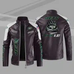 New York Jets Leather Jacket UE92