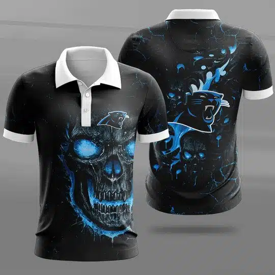 Carolina Panthers Polo T-Shirt Full Size SB84