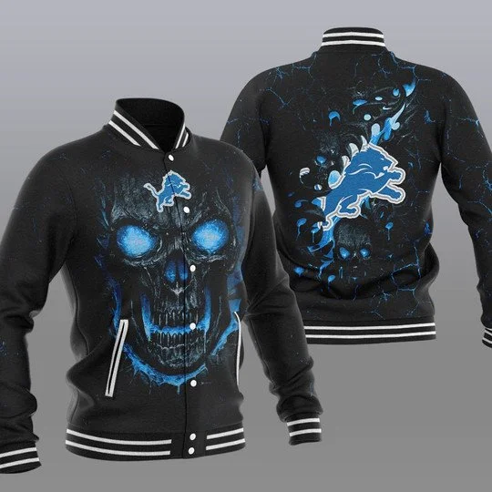 Detroit Lions Baseball Jacket YA39