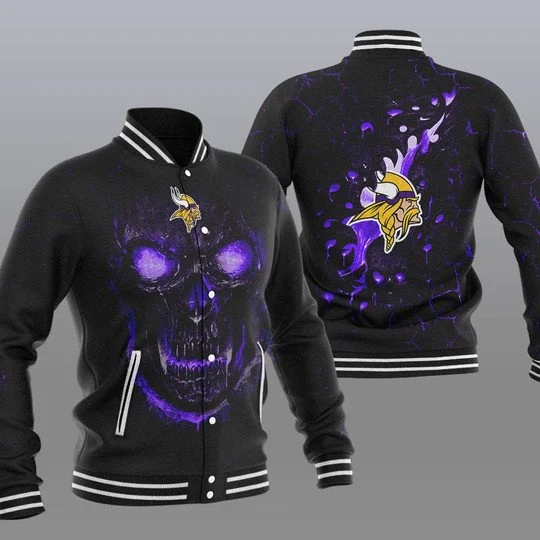 Minnesota Vikings Baseball Jacket KE99