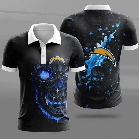 Los Angeles Chargers Polo T-Shirt Full Size KS19