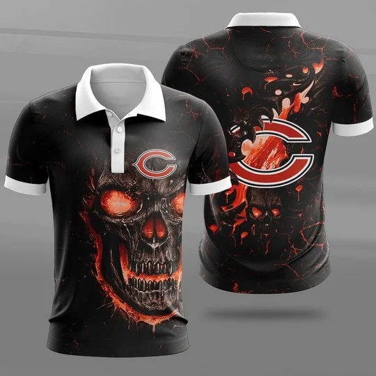 Chicago Bears Polo T-Shirt Full Size ID39