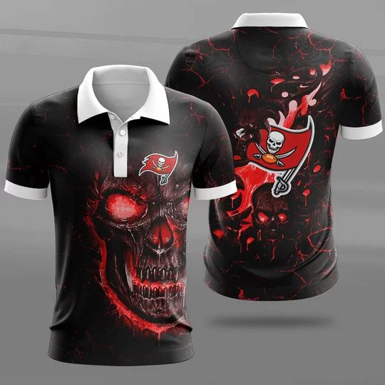 Tampa Bay Buccaneers Polo T-Shirt Full Size IE71