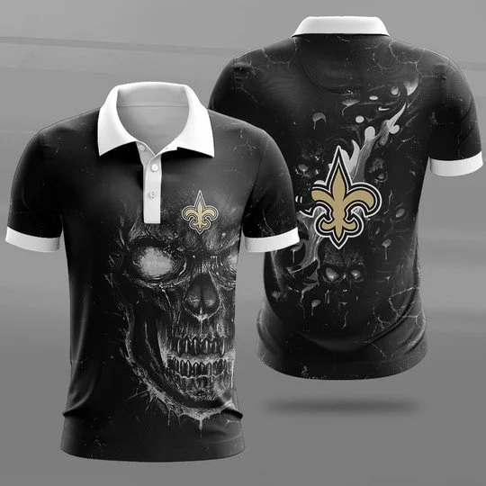 New Orleans Saints Polo T-Shirt Full Size MC02