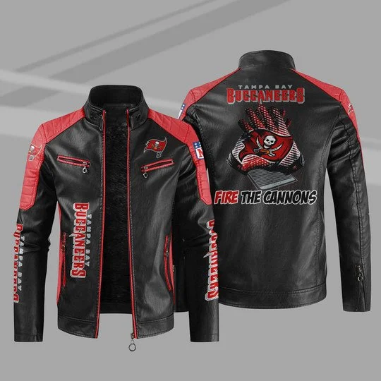 Tampa Bay Buccaneers Leather Jacket PG38