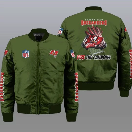 Tampa Bay Buccaneers Bomber Jacket Full Size AT15