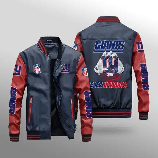 New York Giants Leather Jacket YO99