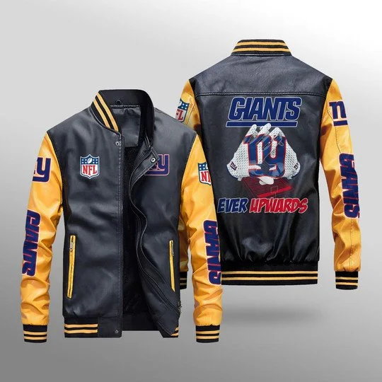 New York Giants Leather Jacket RK21