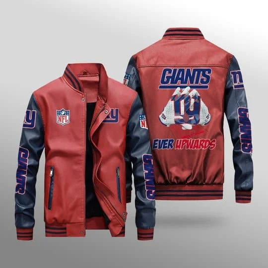 New York Giants Leather Jacket EK39