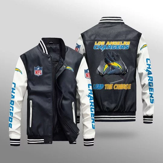 Los Angeles Chargers Leather Jacket HR71