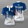 Tennessee Titans Polo T-Shirt Full Size DU88
