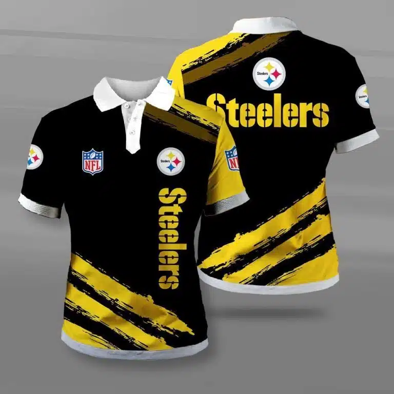 Pittsburgh Steelers Polo T-Shirt Full Size PQ13