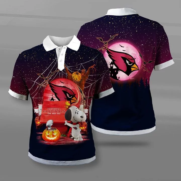 Arizona Cardinals Polo T-Shirt Full Size NJ78
