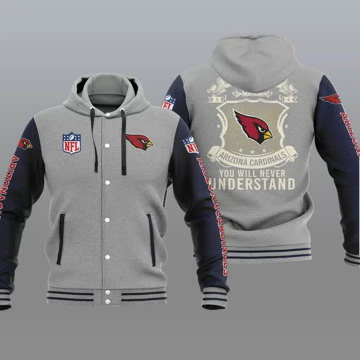 Arizona Cardinals Baseball Jacket VN35 - Image 2