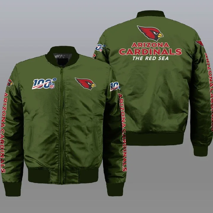 Arizona Cardinals Bomber Jacket Full Size NT66