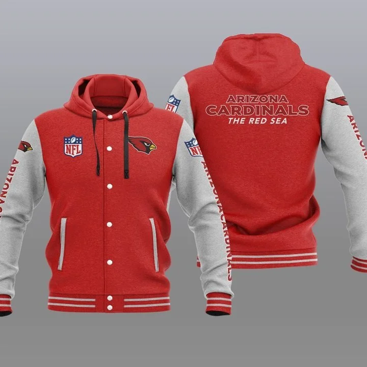 Arizona Cardinals Baseball Jacket NY26 - Image 2