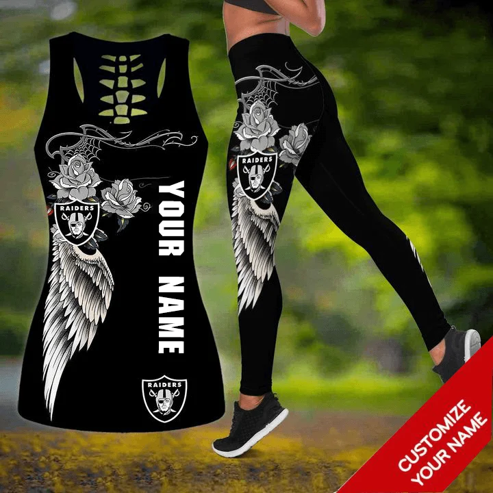 Las Vegas Raiders Women's Hollow Out Tank Top + Legging SV23