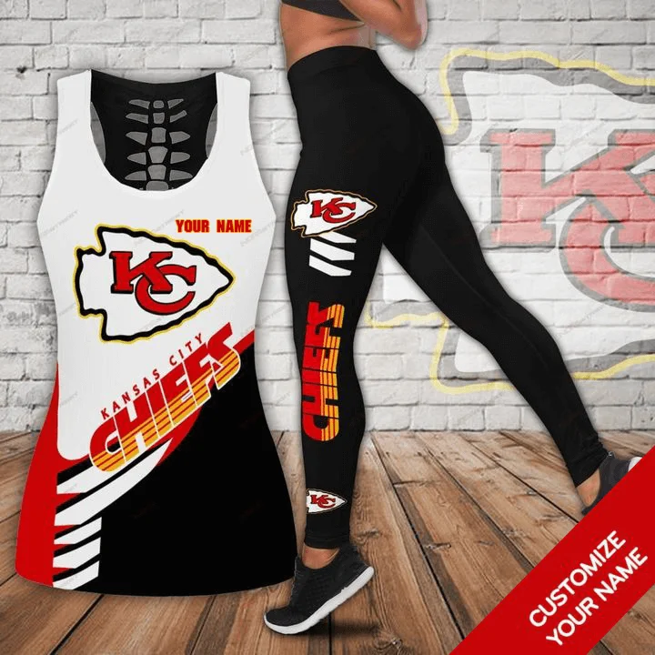 Kansas City Chiefs Women's Hollow Out Tank Top + Legging SC19