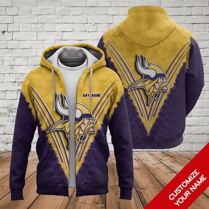Custom Your Name Minnesota Vikings TL21 - Image 2