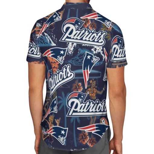 New England Patriots Button-Up Shirt WJ18 - Image 2
